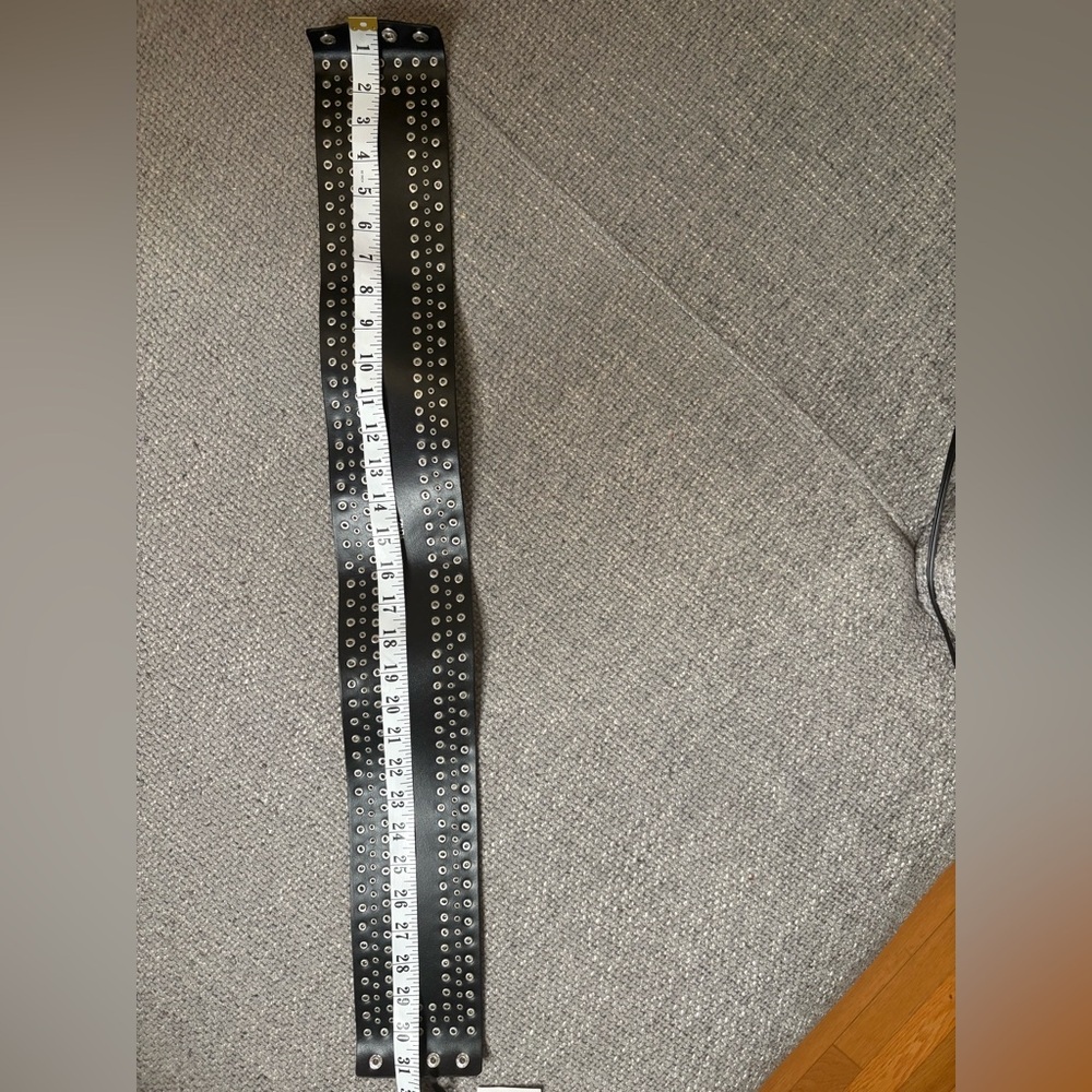 ZARA Genuine Leather Belt Size 85 (31.3”) Classic Neutral Tone - Picture 5 of 6